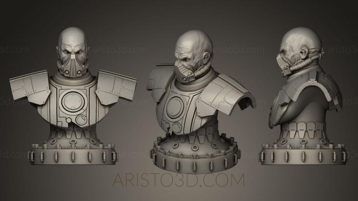 Busts of heroes and monsters (BUSTH_0211) 3D model for CNC machine